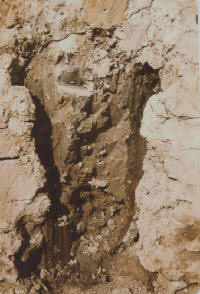Bronzezeitlicher Brunnen. Detailansicht. Ca. 1000 v. Chr.