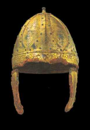 Der berühmte Helm aus dem fränkischen Fürstengrab